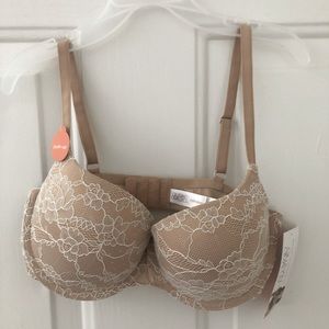 NWT Gilligan & O’Malley Lace Push-Up Bra, 34D
